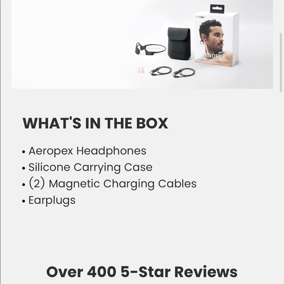 Aeroplex AfterShokz Bone Conduction Headphones - Picture 4 of 8